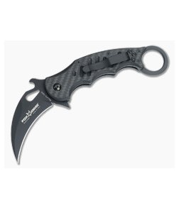 Fox Knives 479 Karambit Carbon Fiber G10 Black Blade 479CG10