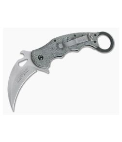 Fox Knives 479 Karambit Black Canvas Micarta Stonewashed N690Co Folder 479-MIB-SW