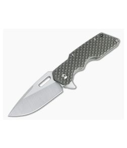 Attn2Detail Medium Mark I Flipper Satin S35VN Contoured Gunner Grip Titanium Folder 4798