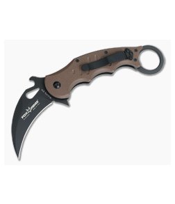 Fox Knives 479 Karambit Dark Earth G10 Black Blade 479E