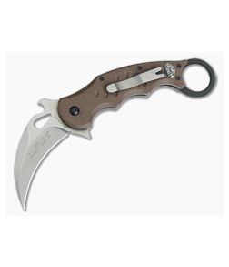 Fox Knives 479 Karambit Dark Earth G10 Stonewash Blade 479ESW