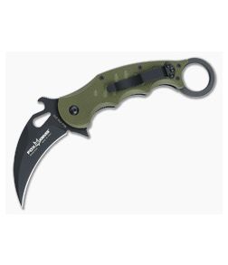 Fox Knives 479 Karambit OD Green G-10 Black Blade