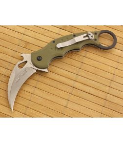 Fox Knives 479 Karambit OD Green G-10 Stonewash Blade