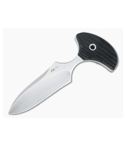 Mike Irie Custom Version 3 Push Dagger CPM-154 Black Canvas Micarta Fixed Blade 4817