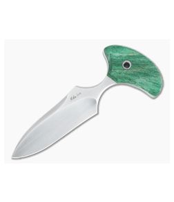 Mike Irie Custom Version 3 Push Dagger CPM-154 Green Maple Fixed Blade 4819