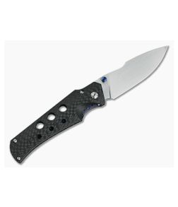 Jason Guthrie Custom Scout 2.0 Left Handed Carbon Fiber M390 Harpoon Drop Point 4824