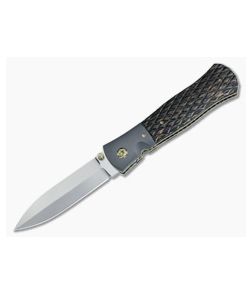 John W. Smith Custom Gemini Dagger Black Palm Wood and Zirconium Handle S45VN Blade CU-4839