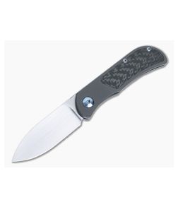 Burger Custom EXK CFL M390 Spear Point Carbon Fiber Inlay Front Flipper 4842