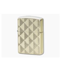 Zippo Windproof Lighter Armor Case Diamond Pattern Design 48570