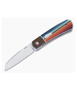 Enrique Pena Custom Apache Front Flipper Bolstered Mexican Blanket Micarta Satin Reverse Tanto 4867