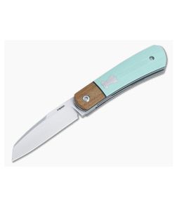 Enrique Pena Custom Apache Front Flipper Bolstered Tiffany Blue G10 Satin Reverse Tanto 4868