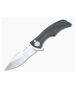 Brian Tighe Custom Tighe Down Flipper Integral Carbon Fiber Handle Recurve Harpoon Satin Blade 4880