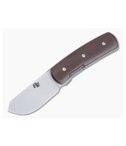 Brad Zinker Bartlow Skinner 2.0 Front Flipper Andros Mahogany Handles CPM-154 Spey Blade 4894