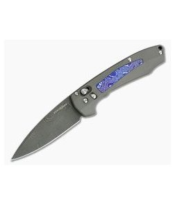 Benchmade 490-181 Arcane Gold Class Titanium and Chad Nichols Damascus