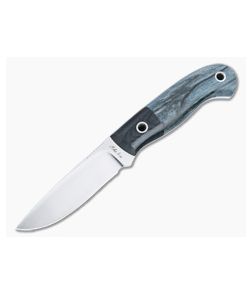 Mike Irie Model 110 Fixed Blade Micarta Bolstered Dyed Stabilized Maple Handles Satin CPM-154 Drop Point Blade 4902