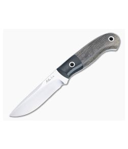 Mike Irie Model 110 Fixed Blade Micarta Bolstered Stabilized Wood Handles Satin CPM-154 Drop Point Blade 4905