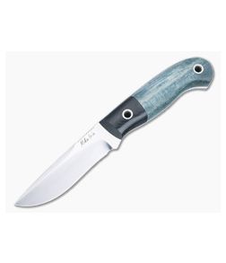 Mike Irie Model 110 Fixed Blade Micarta Bolstered Dyed Stabilized Wood Handles Satin CPM-154 Drop Point Blade 4906
