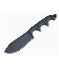 Alan Folts Custom Minimalist Neck Knife Black G10 Handle Black Coated CPM-154 Nessmuk Blade 4907