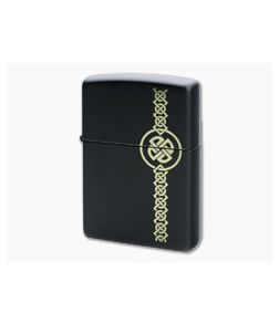 Zippo Windproof Lighter Celtic Design Matte Black 49518