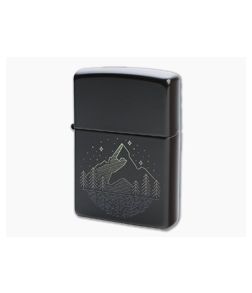 Zippo Windproof Lighter Mountain Design Gloss Brown 49633
