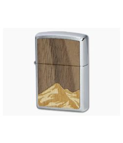 Zippo Windproof Lighter Woodchuck USA Walnut Mountains 49800