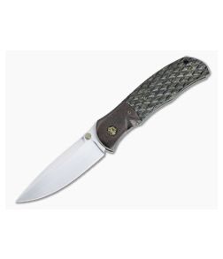 John W. Smith Custom Fusion Folding Knife Gold Dark Matter 4994