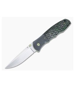 John W. Smith Custom Nexus Folding Knife Green Dark Matter 4995