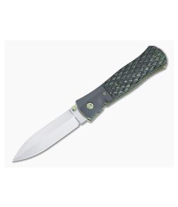 John W. Smith Custom Gemini Folding Dagger Green Dark Matter 4996