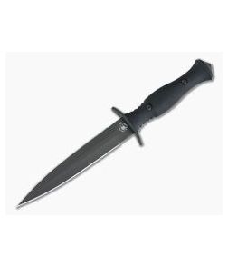 Spartan Harsey Dagger Black S45VN Black Micarta Nylon Sheath Fixed Blade 49BKBKNLBK