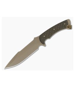 Spartan Blades Horkos FDE S35VN Green Micarta Tan MOLLE