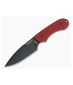 Bradford Knives Guardian4 Red False Edge Black DLC M390