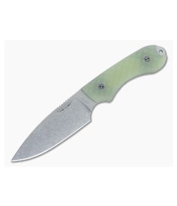 Bradford Knives Guardian4 PHT Flat Grind Ghost G10 Stonewash 3V