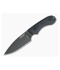 Bradford Knives Guardian4 Full Flat Grind 3D Black Micarta DLC 3V Fixed Blade Knife