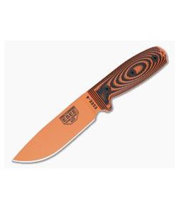 ESEE 4 Orange Blade 3D Orange/Black G10 Handles Fixed Blade 4POR-006