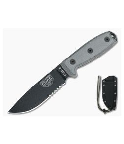 ESEE 4S Part Serrated Blade Black Sheath