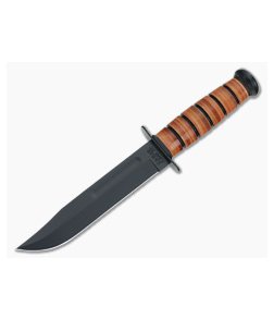 Kabar USMC Fighting Utility Knife Leather Handle MOLLE Sheath 5017
