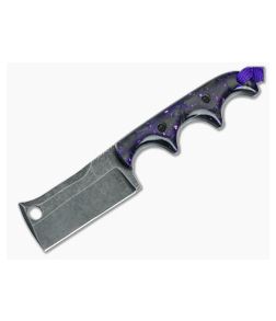 Alan Folts Custom Minimalist Cleaver Purple Shred Carbon Fiber