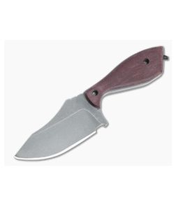 Otha Custom Klax Drop Point Red Richlite
