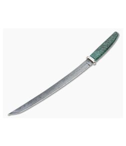 Bill Miller Custom Short Sword Curly Mango and 256-Layer Damascus