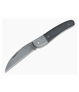 Chuck Hawes Custom Seahorse Whittler Black Micarta Damascus