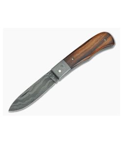 Chuck Hawes Custom Remington Trapper Ironwood River Pattern Damascus