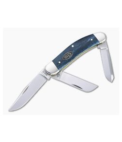 Case Sowbelly Smooth Mediterranean Blue Bone Slip Joint Knife 52806