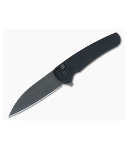 Protech Malibu Wharncliffe Black DLC MagnaCut Button Lock Flipper 5303