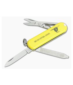 Victorinox Classic SD Yellow Don't Tread On Me Swiss Army Knife 0.6221R9-X16