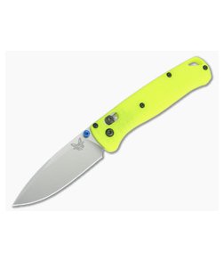 Benchmade 535 Bugout Stonewash S30V Grooved Day Glow G10 Putman Scales