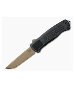 Benchmade Shootout Flat Earth PVD Cruwear Black CF-Elite OTF Automatic Knife 5370FE