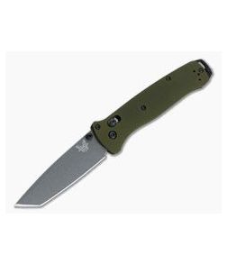 Benchmade 537GY-1 Bailout Tanto Gray M4 Green Aluminum