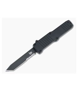 HK Hadron Tanto Black PVD Serrated 154CM Aluminum OTF Automatic 54000