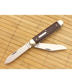 Tidioute Cutlery #54 Big Jack Maroon Linen Micarta