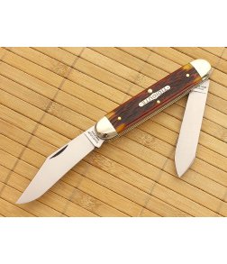 Tidioute Cutlery #54 Big Moose Chestnut Worm Groove Bone